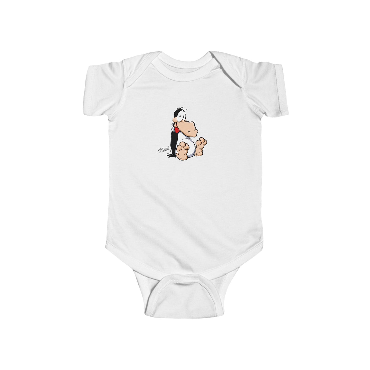 Plopped Opus Baby Onsie