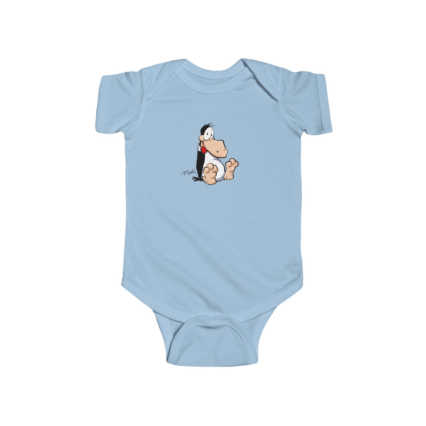 Plopped Opus Baby Onsie