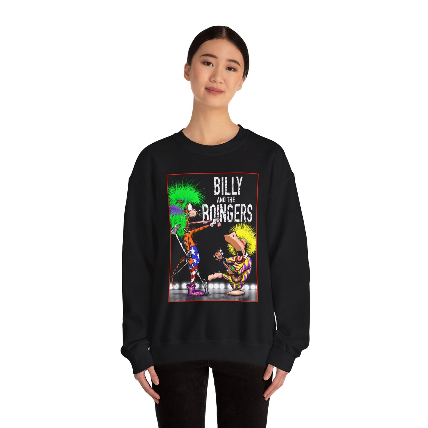 Billy & the Boingers Unisex Heavy Crewneck Sweatshirt