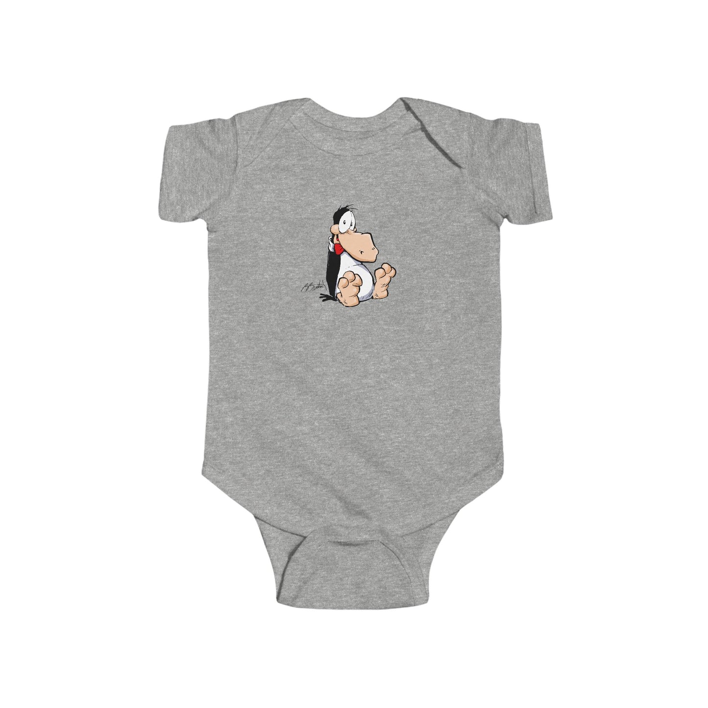 Plopped Opus Baby Onsie