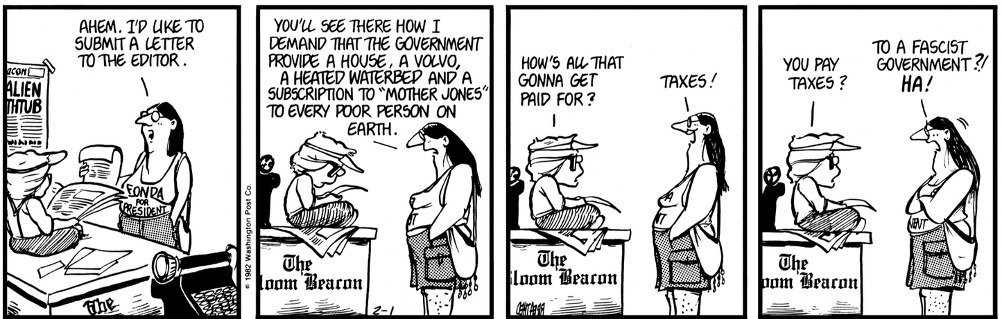 Vintage Strip - Taxes - February 1, 1983