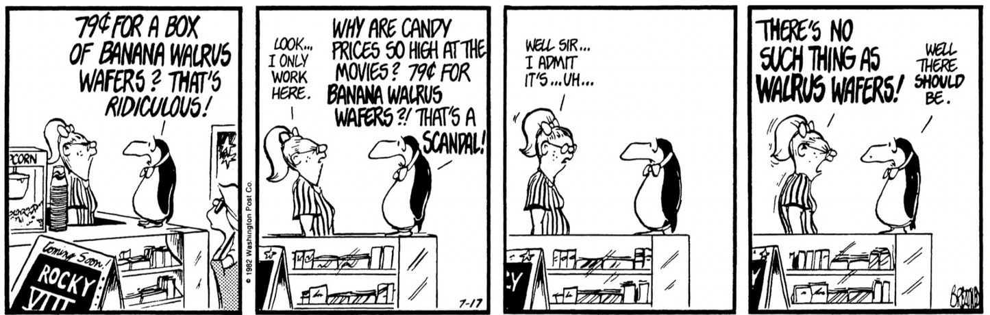 Vintage Strip - Walrus Wafers - July 17, 1982